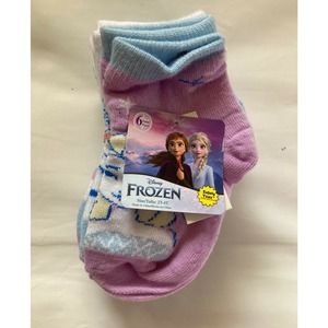 DIsney Frozen  Socks 6 Pairs (6) size 2T-4T